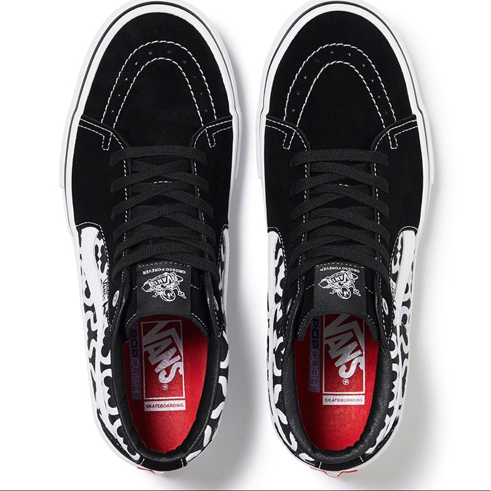 Supreme®/Vans® Monogram S Logo Skate Grosso Mid - Picture 2 of 3